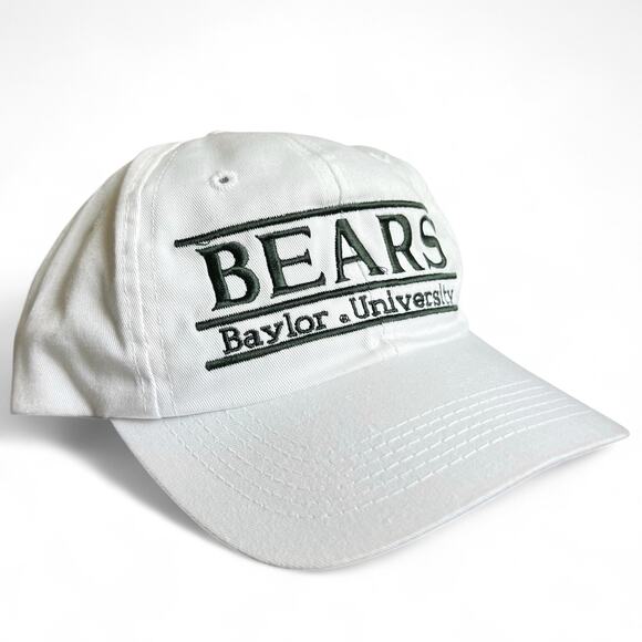 Vintage Baylor University Bears The Game Embroidered Hat Snapback College White